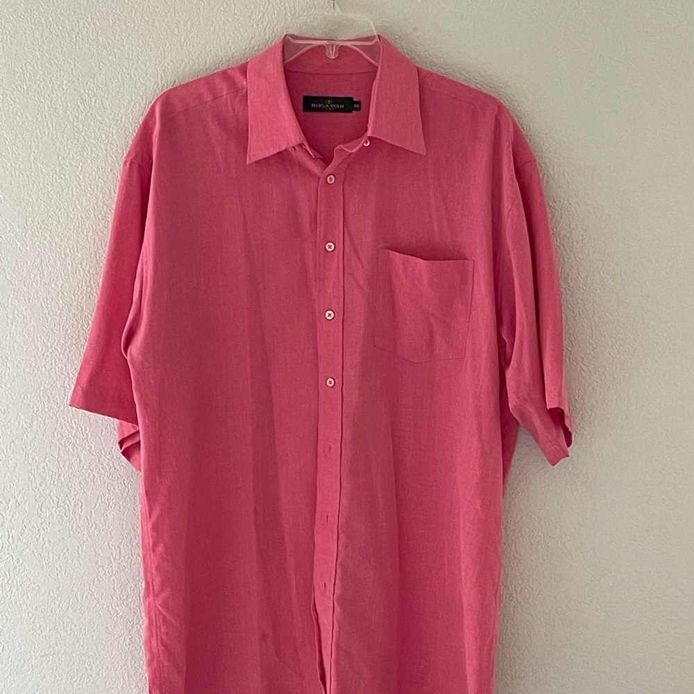 Bugatchi Pink Casual Button Down Shirt
